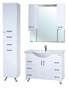 Тумба под раковину Bellezza Дрея 105см белый 00000010100